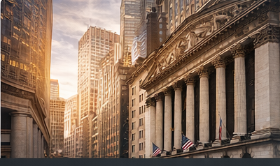 Financial district streetscape